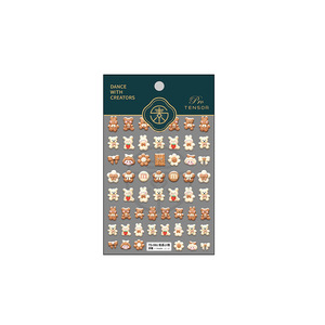 Pegatinas de Uñas 5D con Diseño de Animales, Osos, Conejos, Lazos y Niñas, Decoración de Uñas, Adhesivo para Uñas, <span class=keywords><strong>Manicura</strong></span> - Product Image 6