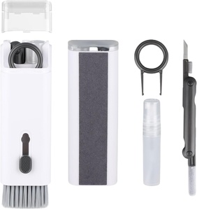 Kit de Limpieza de Teclado 7 en 1 Antipolvo con Herramientas de Microfibra y PVC, Extractor de Teclas y Juego de Cepillos Multifuncionales para Teclados - Product Image 1