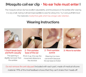 Venta <span class=keywords><strong>de</strong></span> Fábrica: Pendientes <span class=keywords><strong>de</strong></span> Clip en Espiral Invisibles y Sin Dolor, Elegantes Pendientes Colgantes <span class=keywords><strong>de</strong></span> Flor con Circonita y Perla para Orejas Sin Perforar - Product Image 4