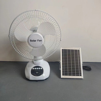 Ventilateur de table solaire rechargeable TY-T9 12 pouces 12W avec 3 vitesses