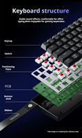 Teclado Mecánico Ajazz NK61 60% Intercambiable en Caliente, Iluminación RGB Programable, Teclado para Juegos con Cable Personalizado con Correa Decorativa