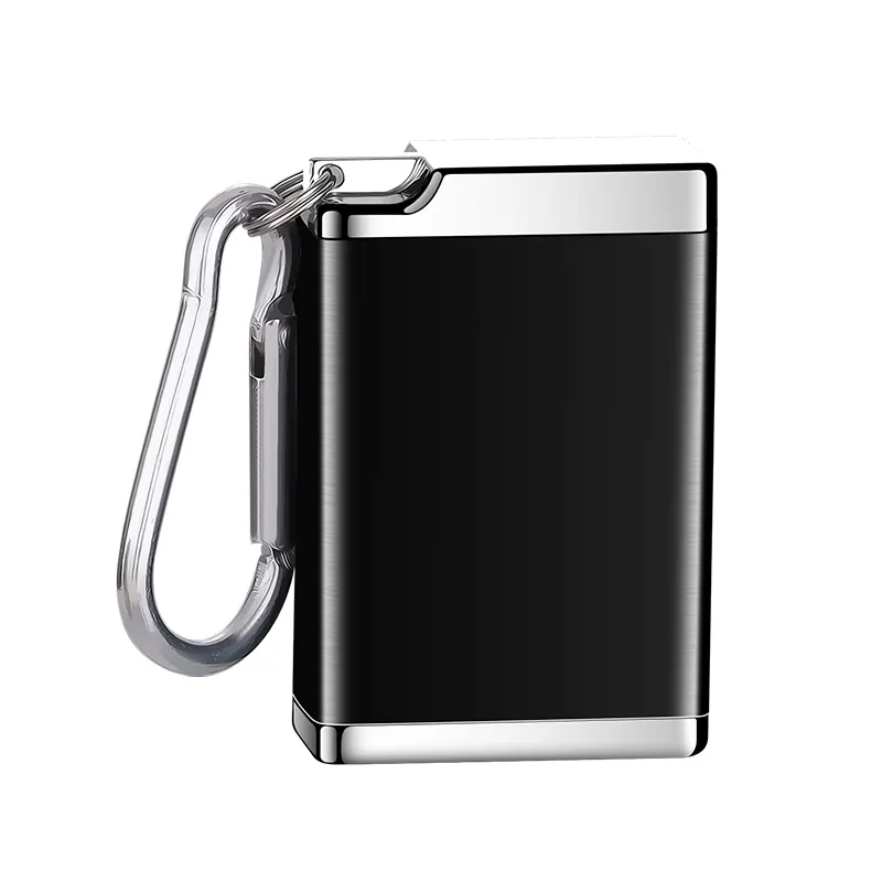 Mini chaveiro portátil multifuncional, cinzeiro de liga de alumínio com logotipo personalizado