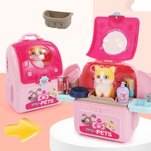 2 en 1 Sac à dos Jouet pour animaux <span class=keywords><strong>de</strong></span> compagnie Ensemble <span class=keywords><strong>de</strong></span> <span class=keywords><strong>jeu</strong></span> préscolaire Sac à dos pour chat Ensemble <span class=keywords><strong>de</strong></span> soins pour animaux <span class=keywords><strong>de</strong></span> compagnie Jouet pour animaux <span class=keywords><strong>de</strong></span> compagnie Vétérinaire <span class=keywords><strong>Jeu</strong></span> <span class=keywords><strong>de</strong></span> rôle pour enfants - Product Image 3