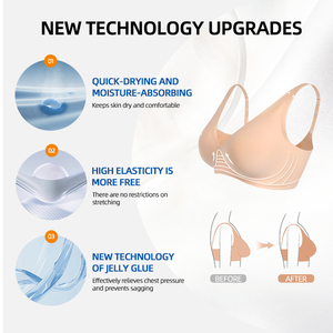 <span class=keywords><strong>Reggiseno</strong></span> Sexy Push up senza cuciture senza fili per donne taglie forti intimo intimo attivo comodo Lingerie taglie forti <span class=keywords><strong>di</strong></span> grandi seni - Product Image 3