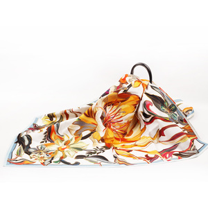 Sciarpa in Puro <span class=keywords><strong>Cotone</strong></span> 90*90cm, Vendita all'Ingrosso/Personalizzata, <span class=keywords><strong>Bandana</strong></span> Economica e alla Moda per Donne, Novità 2026 - Product Image 5