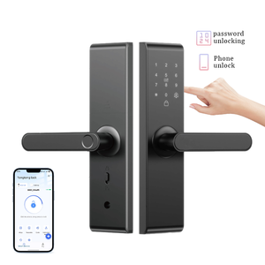 Parmak İzi Akıllı Kapı Kilidi Şifre IC Kart Anahtar APP Kontrolü Ahşap/Paslanmaz Çelik Kapılar için TTlock Akıllı Kilit - Product Image 1