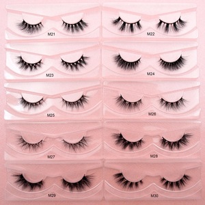 Faux <b>Mink</b> <b>Lashes</b> Wholesale Custom Logo Extensions <b>Lash</b> Kit United States <b>Lash</b> Glue Camel Plastic Cotton Stalk Handmade 3D - Product Image 1