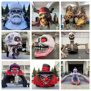 Payaso Inflable de Dibujos Animados, Personaje de Arlequín con Patrón de Diamantes, Decoración Publicitaria para Carnaval, Circo, Festivales y Eventos - Product Image 6