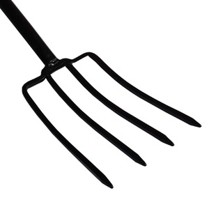 <span class=keywords><strong>Fourche</strong></span> de jardinage industrielle <span class=keywords><strong>à</strong></span> <span class=keywords><strong>4</strong></span> <span class=keywords><strong>dents</strong></span> en acier au manganèse avec manche en acier, texture antidérapante, robuste et durable - Product Image 2