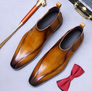 Chaussures habillées en cuir véritable de haute qualité pour hommes, imperméables, vente en gros pour la saison hivernale - Product Image 6