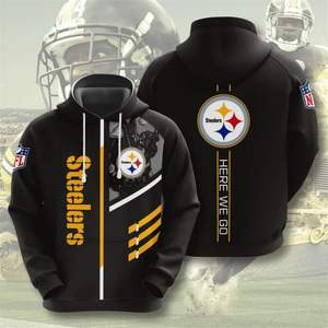 Los fabricantes venden directamente Amazonss Venta caliente equipos de fútbol hombre deportes hip hop logotipo personalizado NFL deportes sublimación sudaderas con capucha - Product Image 3