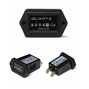 SYS ブラックメカニカルアワーカウンター、クォーツ制御アワーカウンターゲージ 12-36VDC 30-60VDC 220VAC - Product Image 4