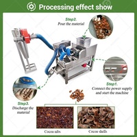Machine à vanner pour fèves Cracker Y Separadora De Descascarilladora Nibs Para Cacao Cacao Cracking Winnowing Machine