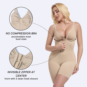 Phụ nữ gaine amicincissante Femme định hình cơ thể phẳng bụng Shaper Zip Up liền mạch Shapewear Tummy kiểm soát Shapewear - Product Image 3