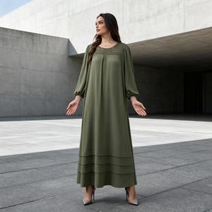 Robe Abaya Islamique Personnalisée en Polyester de Luxe pour Femmes Musulmanes - Vêtements Élégants et Modestes Fournisseur OEM - Product Image 3