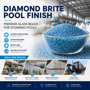 Finition de <span class=keywords><strong>piscine</strong></span> alternative Pebble Tec, plâtre de <span class=keywords><strong>piscine</strong></span> à billes de verre avec une meilleure douceur et brillance, système à agrégats apparents - Product Image 6