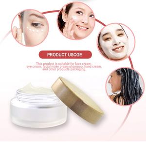 丸い50g木製竹包装カバー空ポット化粧品ガラス瓶メーカーガラス瓶竹蓋付き - Product Image 2