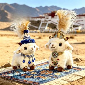 Peluche Mouton Créative et Mignonne en Polyester, 11-30cm, Porte-clés, Jouets en Peluche, Cadeaux, Souvenirs de Voyage - Vente en Gros - Product Image 2