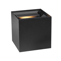 Applique murale LED carrée étanche IP65 2x6W (2x6W) avec boîtier en aluminium, entrée AC230V, éclairage haut et bas, pour jardin
