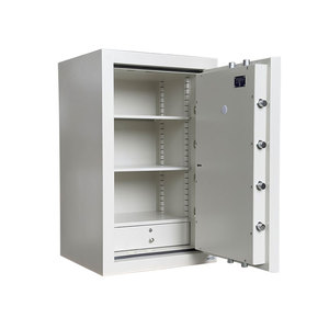 Kích Thước Lớn Tùy Chỉnh Hai Giờ Chống Cháy Đánh Giá 50Mm Cửa 2 Kệ 1 Ngăn Kéo Kỹ Thuật Số Vân Tay Kết Hợp Khóa An Toàn Hộp - Product Image 5