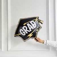 Ensemble de 5 ballons en feuille d'aluminium pour la remise des diplômes, ballons de félicitations pour la décoration de fête de remise des diplômes