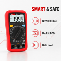Promo Panas UNI-T UT33A+/B+/C+/D+ 10A AC/DC Volt Amp Ohm Dioda Multimeter Digital CAT II 600V Bersertifikasi CE/FCC