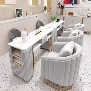 Mesa de Manicura Moderna para Salón de Belleza, Estación de Trabajo con Colector de Polvo, Banco de Trabajo para Manicuristas de Spa - Product Image 2