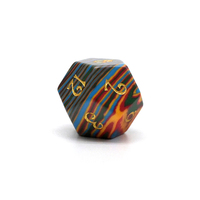 Nouvel ensemble de dés polyédriques synthétiques à prix réduit, design arc-en-ciel, finition soyeuse, pour jeux de rôle DND et jeux de table