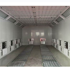 Cabine de four de cuisson par pulvérisation automatique personnalisée de haute qualité cabine de peinture de voiture de chauffage électrique avec système de brûleur diesel - Product Image 5