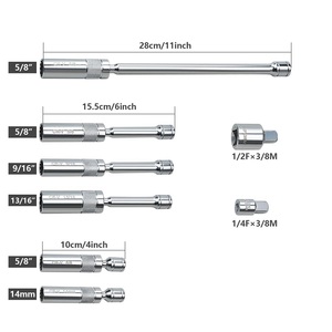 ชุดเครื่องมือซ็อกเก็ตหัวเทียนแม่เหล็ก360องศา8ชิ้น, ชุดเครื่องมือรวม12จุด9/16 <span class=keywords><strong>5</strong></span>/8เต้ารับขนาด13/16นิ้ว14มม. - Product Image 3
