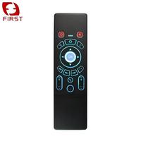 Télécommande universelle intelligente 2,4 G de qualité supérieure avec mini-clavier et pavé tactile, prise en charge de la recherche vocale, 7 couleurs