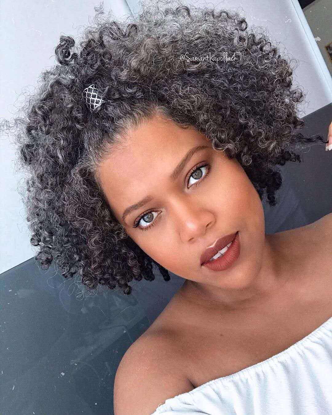 Hair Color Salt N Pepper Hair Pieces Black Mixed Gray Pixie Cut