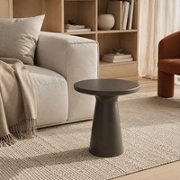 Table d'appoint minimaliste en bois gris frêne naturel Evelyn Furniture Direct Selling pour hôtel, table d'angle
