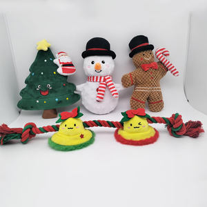Türük Hapi özel Pet köpek gıcırtılı peluş oyuncaklar noel çan gingerdogs adam lüks dayanıklı interaktif Pet köpekler için köpek çiğneme oyuncakları - Product Image 6