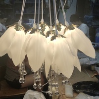 Guirlande de fleurs de magnolia en plastique, glycine violette, 10 têtes, pour décoration de plafond, hôtel, salle de mariage, scène, toile de fond