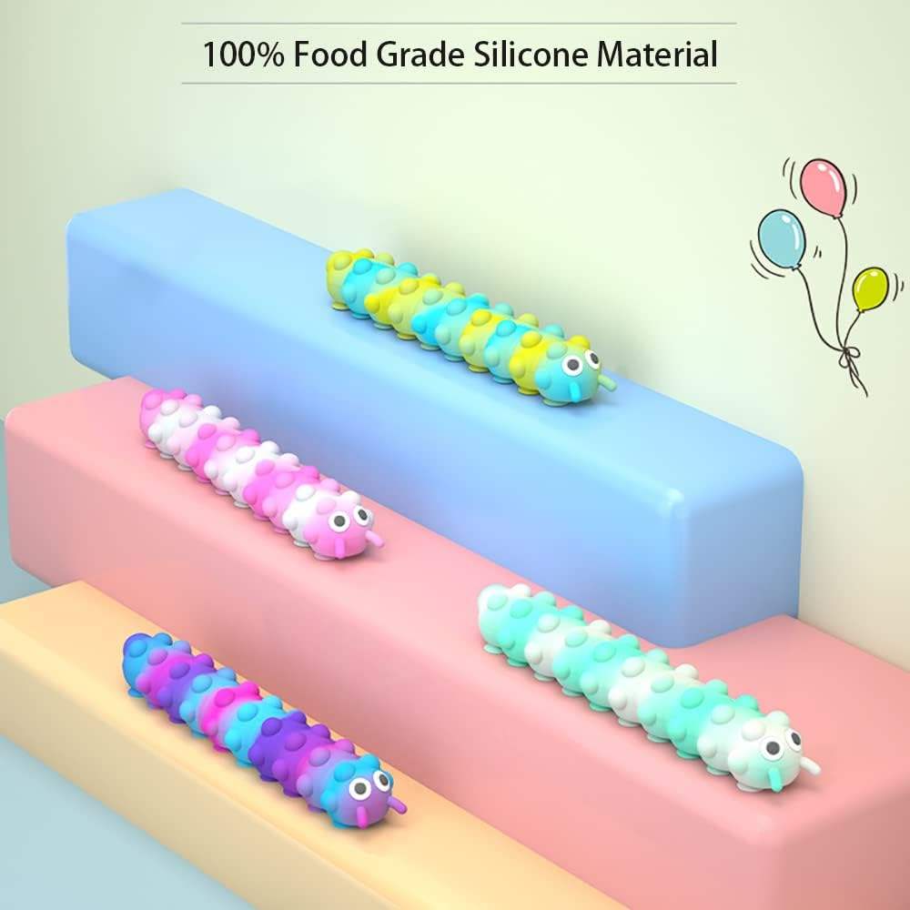 Silicone 3D Squeeze Anti-Pressure Popper Sensory Toys Relax and Pressure Relief Squido Pop Fidget Toy for Kids and Adults