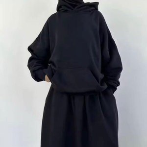 Top Trending Sweatshirt Tracksuit <b>Skirt</b> Set Oversized Autumn Winter Wear Collection Plus Size <b>Skirt</b> Set For Adult OEM Service - Product Image 2