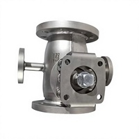 Vanne à boisseau sphérique DN80 manuelle, haute température, à bride, monobloc, isolée sous enveloppe, en acier inoxydable 304, OEM, pour applications chimiques