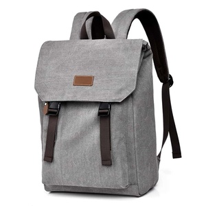 Minimalist Canvas <b>Backpack</b> 20-37L Waterproof Daily Use Unisex Soft Handle Zipper Closure - Product Image 2