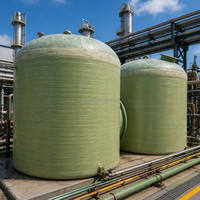 Tanque de Almacenamiento de Fibra de Vidrio GRP FRP Resistente a Ácidos para Plantas de Procesamiento Químico