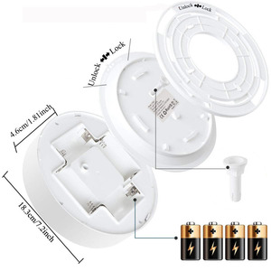 High Quality Modern Battery Powered Motion <b>Sensor</b> <b>LED</b> Ceiling <b>Light</b> 0~8M Range Dual Color Temp ABS Material for Bedroom Living - Product Image 4