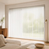 Stores verticaux électriques intelligents pour porte coulissante en verre, télécommande Wi-Fi, lames occultantes pour chambre, bureau à domicile, taille personnalisée