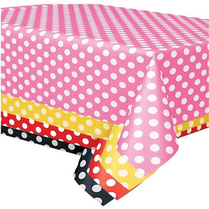 Hotel Travel Living Room Luxury Party <strong>Birthday</strong> <strong>Table</strong> Cloth Dot <strong>Table</strong> Cover Disposable Plastic Tablecloth - Product Image 4