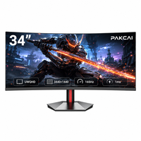 Moniteur de travail incurvé 4K UWQHD 34 pouces 165Hz 1ms 1500R en promotion pour jeux et PC