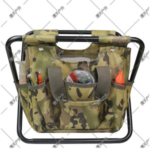 <b>Portable</b> Foldable Fishing <b>Stool</b> With Storage Bag Camouflage 600D Oxford Cloth Camping Leisure Chair Rectangular Collapsible - Product Image 5