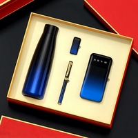 Ensemble cadeau d'affaires de luxe, bouteille d'eau isotherme en acier inoxydable, logo personnalisé - Style tendance pour les promotions, cadeaux d'entreprise