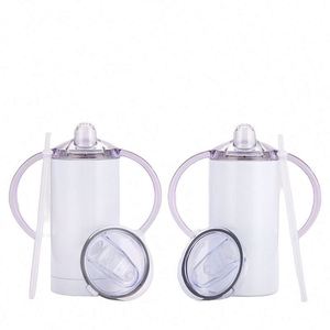 Gobelets isothermes pour enfants de 12 oz, vierges pour sublimation, en acier inoxydable, isolés sous vide, pour biberons et bouteilles d'eau - Product Image 1