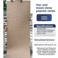 Fond léger et flexible de mur de porcelaine souple de pierre de lune d'étoile de conception moderne pour l'usage extérieur ou d'intérieur d'hôtel de villa
