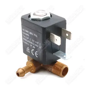 5523 1/8 ''Nhỏ Bằng Đồng Cơ Thể Hơi Nước Van Điều Khiển Điện Từ 24V DC 220V 230V 240V AC Cho Máy Pha Cà Phê Espresso Và Bàn Ủi Hơi Nước