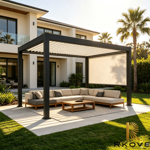 Pergola motorisée série RKOVEE |   Toit rétractable avec design extérieur intelligent - Product Image 5